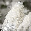 7.75"H Sullivans Christmas Glittered Pinecone Ornaments Set of 2  White-Silver - 2 of 2