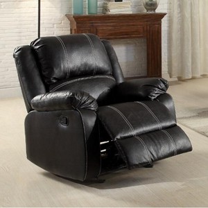 Lyngins Modern Synthetic Leather Recliner Chair with Adjustable Back & Footrest,Armchair Accent Chair for Living Room - 1 of 4