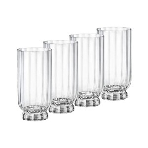 Bormioli Rocco Florian 4-Piece Highball Glasses, 14.5 Oz. Italian Made Glassware, Dishwasher Safe - 1 of 4