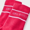 Women’s Cushioned Ribbed 2pk Mid Crew Socks – 4-10 - 3 of 3