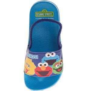 Sesame Street Slide Sandals for Boys & Girls - Slip-On Quick Dry Pool/Beach (Toddler – Little Kid) - 1 of 4