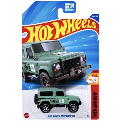Hot Wheels Land Rover Defender 90 - Modèle Miniature 1:64 - Série Then And Now 5/10 - Réf. JBB29 - Short Card - Finition Beige Et Noir - Mattel 2025