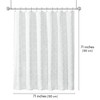 Americanflat 71x71 White Woven Shower Curtain with Tassel And Accents - Includes 12 Grommets and Hooks - 100% Polyester - 2 of 4