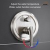 CASAINC 3-Spray Patterns 8.3 in. Wall Mount Dual Shower Heads in Spot Resist - 3 of 4