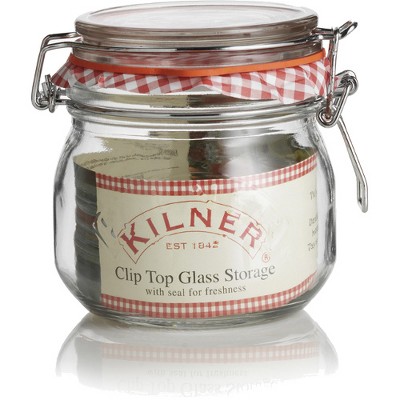 Kilner Glass Round Clip Top Jar, 17 Ounce