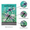 Evergreen Dragonflies and Wildflowers Garden Linen Flag 12.5 x 18 Inches Indoor Outdoor Decor - 4 of 4