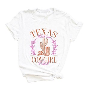 Simply Sage Market Women's Texas Cowgirl Club Short Sleeve Graphic Tee - 1 of 3