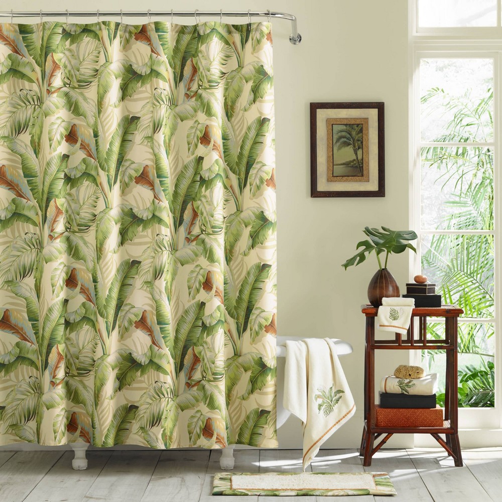 Photos - Shower Curtain Tommy Bahama 72"x84" Palmiers  Green  