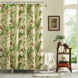 72"x84" Palmiers Shower Curtain Green - Tommy Bahama