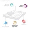 NicBex 300 Thread Count Cotton Sateen Waterproof Mattress Pad,Mattress Protector with Hypoallergenic Fill,Fits Mattresses up to 18",White - 3 of 4
