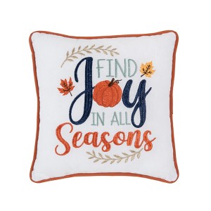 C&F Home Find Joy In All Seasons Small Petite Throw Pillow - 1 of 3
