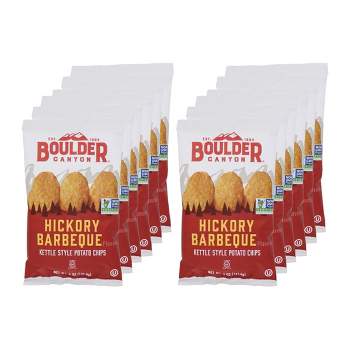 Boulder Canyon Hickory Barbeque Kettle Chips - Case of 12/5 oz