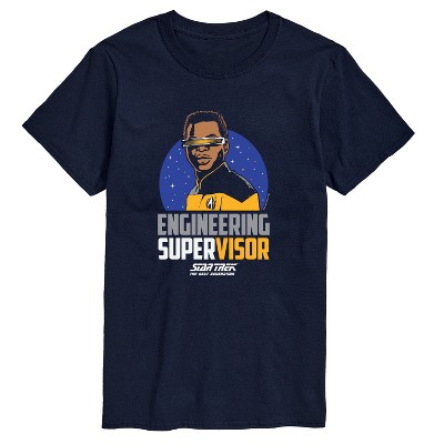 Men's - Star Trek - Engineering Super Visor Short Sleeve Graphic T-Shirt