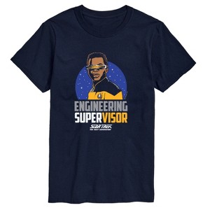 Men's - Star Trek - Engineering Super Visor Short Sleeve Graphic T-Shirt - 1 of 4