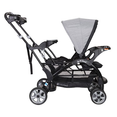 Morning Mist Double Tandem Stand-on Steel Stroller