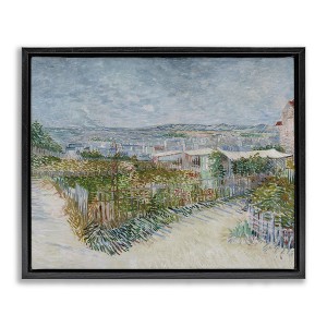Stupell Industries Van Gogh Monmarte Landscape Floating Frame Canvas Art - 1 of 4