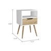 TIRAMISUBEST Nightstand with Handle-Free Drawer, Slim Profile for Tight Spaces - 3 of 4