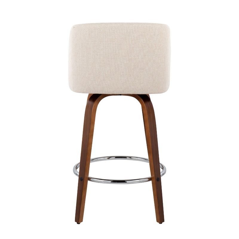 Set of 2 Toriano Upholstered Counter Height Barstools - Lumisource, 6 of 11