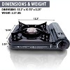 GasOne 10,000 BTU Portable Butane Gas Stove with Carrying Case CSA Listed, Midnight - 2 of 4