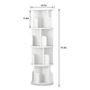 Rotating Bookshelf, 4-Tier Bookcase Storage Rack for Kids & Adults, Corner Spinning Book Shelf for Small Space, Wood Revolving Bookcase Organizer - 2 of 4