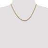 Black Bow Jewelry 2.9mm, 14k Yellow Gold Solid Beveled Curb Chain Necklace - 2 of 4
