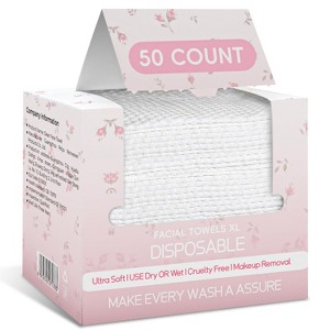 FAAYFIAN Disposable Face Towels XL Lint-Free And Odor-Free Dry Faces Wipes,Suitable For Daily Care Of Sensitive Skin - 1 of 4