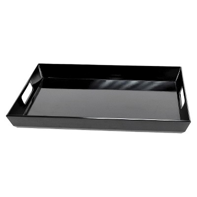 black serving tray