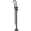 Floor-Mounted Bathtub Faucet and Freestanding Tub Filler with High-Flow Shower System, Including Handheld Shower Head and Swivel Spout Mixer Taps - 2 of 4