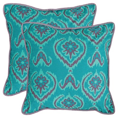 18"x18" Alpine Square Throw Pillow Blue - Safavieh