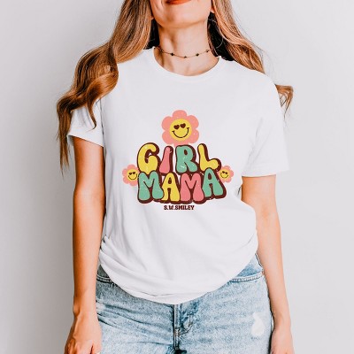 Simply Sage Market S.W.Smiley Girl Mama Flower Short Sleeve Tee