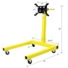 VisioGear Rotating Engine Stand, Engine Stand Rotating Stand with 1250-Lb Capacity, Engine Hoists & Stands, Yellow, 33"*30.2"*38" - 3 of 4