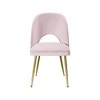 Meridian Furniture,Logan Velvet Dining Chair, Set of 2 - 3 of 4