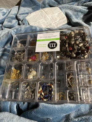 Mdesign Stackable Plastic Jewelry Box, Storage Organizer, 3 Pieces ...