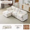 PAGED 54"Modular Plush Cloud Single Couch with Chenille Cushions,Modern 1-Seat Sofa with 2 Throw Pillows for Living Room - 3 of 4