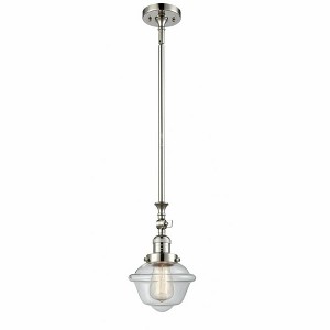 Oxford - 1 Light Stem Hung Tiltable Mini Pendant In Traditional Style-12 Inches Tall and 7.5 Inches Wide - 1 of 1