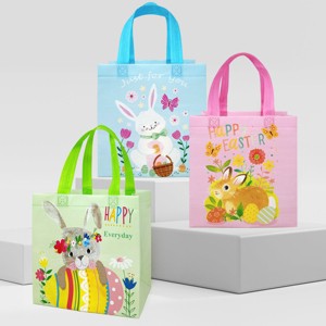 Wrapables Non-woven Easter Gift Bags, Easter Treat Bags for Egg Hunt (Set of 8) - 1 of 4