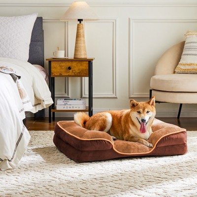 Lyngins Memory Foam Pet Bed for Dogs & Cats,Medium-Sized Dog Sofa Bed with Washable Removable Cover,Cat Bed