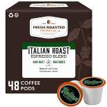 Fresh Roasted Coffee - Italian Roast Dark Roast Single Serve Pods - 48CT