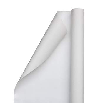 Jam Paper White Matte Gift Wrapping Paper Rolls - 2 Packs Of 25 Sq. Ft. :  Target
