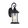 Chloe Lighting Feiss Transitional 1 Light Black Outdoor Wall Sconce 15" Height - 2 of 4