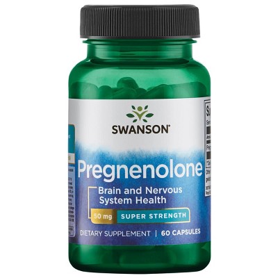 Swanson Dietary Supplements Super Strength Pregnenolone 50 mg Capsule 60ct.