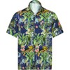 HAPPY BAY Men's Hawaiian Short Sleeve Button Down Shirt Mens Party Shirts Casual Holiday Summer Tropical Island Shirts for Men - 3 of 4