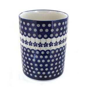 Blue Rose Polish Pottery 832 Zaklady Utensil Jar - 1 of 1