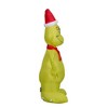 Grinch Christmas Airblown Inflatable w/Heart and Santa Hat Dr. Seuss, 4 ft Tall, Multi - 3 of 4