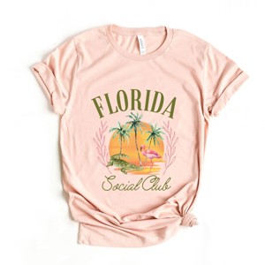 Simply Sage Market Florida Social Club Flamingo Short Sleeve Tee - 1 of 4