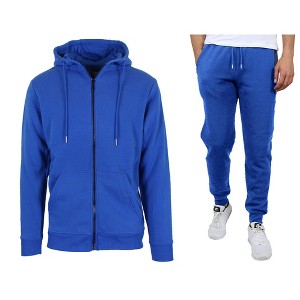 Rudolph Men's Slim Fit Fleece-Lined Full Zip Hoodie & Jogger 2-Piece Set - 1 of 2
