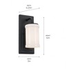 Kichler Lighting Vetivene 1 - Light Sconce in  Textured Black - 4 of 4