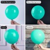 PartyWoo Balloons Teal Turquoise Aqua Dark 12 Inch 50 pcs - 2 of 4