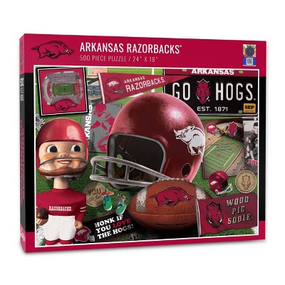 NCAA Arkansas Razorbacks Throwback Puzzle 500pc