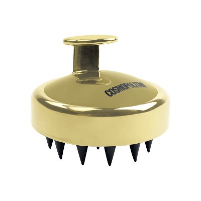 Cosmopolitan Ergonomic Wet/Dry Scalp Massager (Gold)
